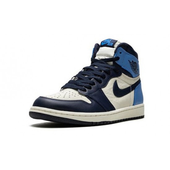 Kixify Jordans 1 High OG “Obsidian/University Blue AJ SAIL Sneakers 555088 140