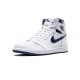 Kixify Jordans 1 High Metallic Navy AJ WHITE Sneakers 555088 106