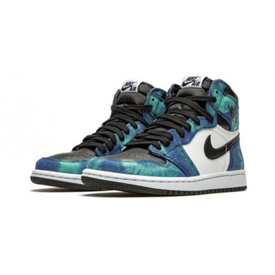 Kixify Jordans 1 High Tie-Dye AJ WHITE Sneakers CD0461 100