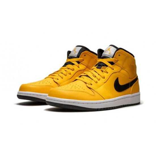 Kixify Jordans 1 Mid Taxi Yellow UNIVERSITY GOLD AJ GOLD Sneakers 554724 700