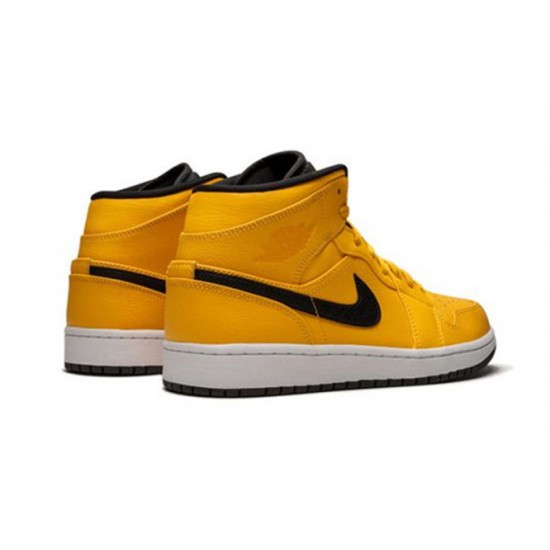 Kixify Jordans 1 Mid Taxi Yellow UNIVERSITY GOLD AJ GOLD Sneakers 554724 700