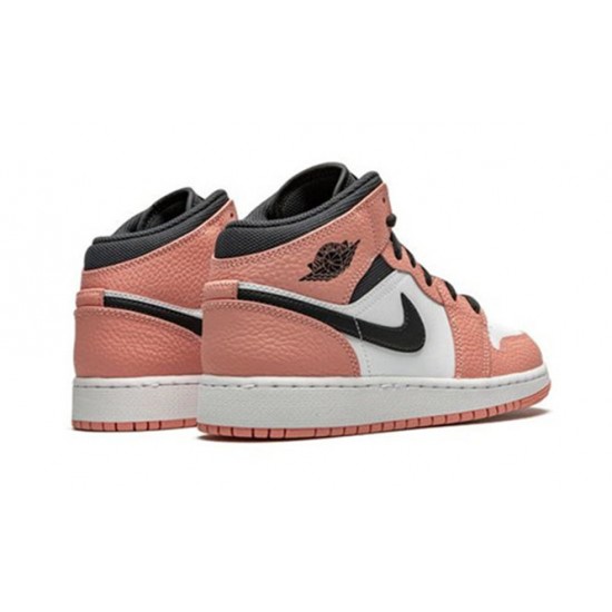 Kixify Jordans 1 Mid Pink Quartz PINK QUARTZ/DK SMOKE AJ PINK Sneakers 555112 603