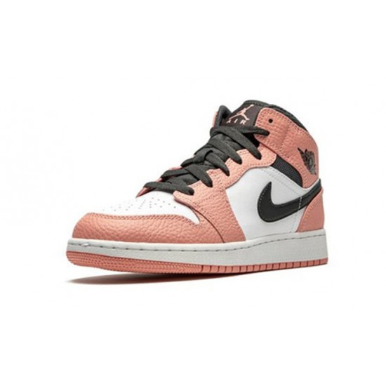 Kixify Jordans 1 Mid Pink Quartz PINK QUARTZ/DK SMOKE AJ PINK Sneakers 555112 603