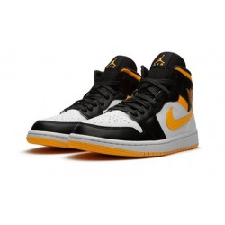 Kixify Jordans 1 Mid SE “Laser Orange/Black” AJ WHITE Sneakers CV5276 107