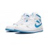 Kixify Jordans 1 Mid Sail Light Blue UNIVERSITY BLUE AJ BLUE Sneakers BQ6472 114