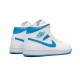 Kixify Jordans 1 Mid Sail Light Blue UNIVERSITY BLUE AJ BLUE Sneakers BQ6472 114