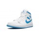 Kixify Jordans 1 Mid Sail Light Blue UNIVERSITY BLUE AJ BLUE Sneakers BQ6472 114