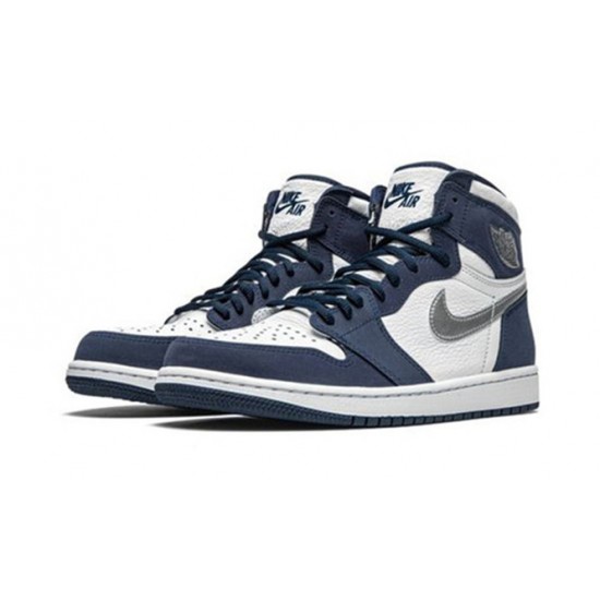 Kixify Jordans 1 High Midnight Navy AJ WHITE Sneakers DC1788 100