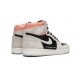 Kixify Jordans 1 High OG Neutral Grey Hyper Crimson AJ GREY Sneakers 555088 018