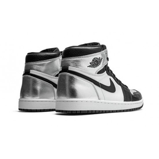 Kixify Jordans 1 High Silver Toe BLACK/METALLIC SILVER AJ BLACK Sneakers CD0461 001