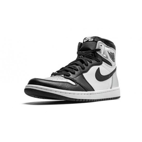 Kixify Jordans 1 High Silver Toe BLACK/METALLIC SILVER AJ BLACK Sneakers CD0461 001