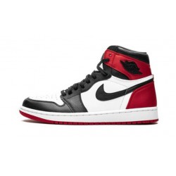 Kixify Jordans 1 High OG “Black Toe AJ WHITE Sneakers 555088 125