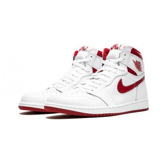 Kixify Jordans 1 High Metallic Red AJ WHITE Sneakers 555088 103