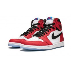 Kixify Jordans 1 High Spiderman GYM RED AJ GYM RED Sneakers 555088 602