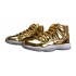 Kixify Jordans 11 Metallic Gold White AJ White Sneakers 528895 103