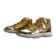 Kixify Jordans 11 Metallic Gold White AJ White Sneakers 528895 103