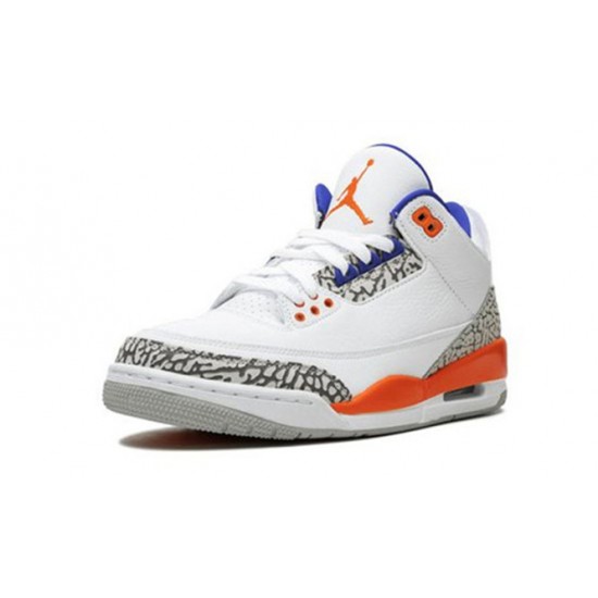 Kixify Jordans 3 Knicks AJ WHITE Sneakers 136064 148