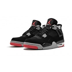 Kixify Jordans 4 Bred BLACK/CEMENT GREY AJ BLACK Sneakers 308497 060