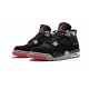 Kixify Jordans 4 Bred BLACK/CEMENT GREY AJ BLACK Sneakers 308497 060