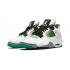 Kixify Jordans 4 Rasta &Lucid Green AJ WHITE Sneakers AQ9129 100