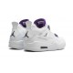 Kixify Jordans 4 Retro Metallic Purple WHITE/COURT PURPLE AJ WHITE Sneakers 408452 115