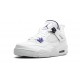 Kixify Jordans 4 Retro Metallic Purple WHITE/COURT PURPLE AJ WHITE Sneakers 408452 115