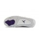 Kixify Jordans 4 Retro Metallic Purple WHITE/COURT PURPLE AJ WHITE Sneakers 408452 115