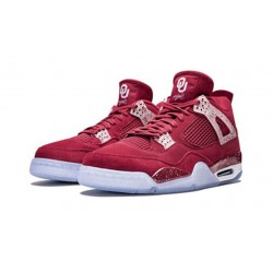 Kixify Jordans 4 Retro Oklahoma Sooners TEAM CRIMSON AJ TEAM CRIMSON Sneakers AJ4 904282