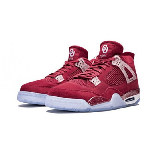 Kixify Jordans 4 Retro Oklahoma Sooners TEAM CRIMSON AJ TEAM CRIMSON Sneakers AJ4 904282