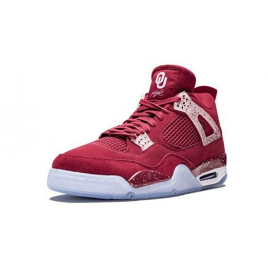 Kixify Jordans 4 Retro Oklahoma Sooners TEAM CRIMSON AJ TEAM CRIMSON Sneakers AJ4 904282