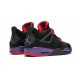 Kixify Jordans 4 Retro Raptors BLACK/COURT PURPLE AJ BLACK Sneakers AQ3816 056