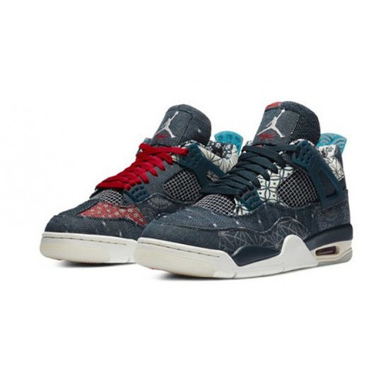 Kixify Jordans 4 Sashiko AJ DEEP OCEAN Sneakers CW0898 400