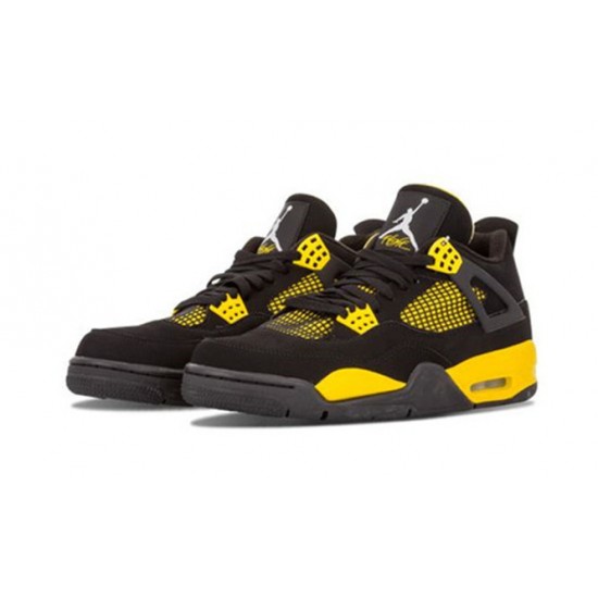 Kixify Jordans 4 Thunder AJ BLACK Sneakers 308497 008