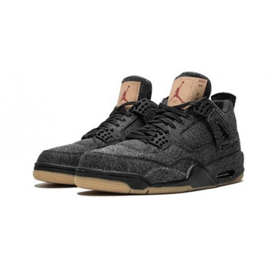 Kixify Jordans 4 X Levis Black AJ Black Sneakers AO2571 001