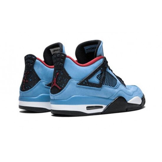 Kixify Jordans 4 Cactus Jack University Blue/Varsity Red AJ Blue Sneakers 308497 406