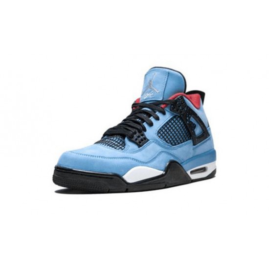 Kixify Jordans 4 Cactus Jack University Blue/Varsity Red AJ Blue Sneakers 308497 406