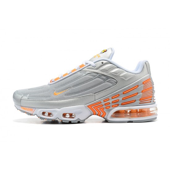 Kixify Air Max Plus 3 (M) Grey Orange and Silver Shoes