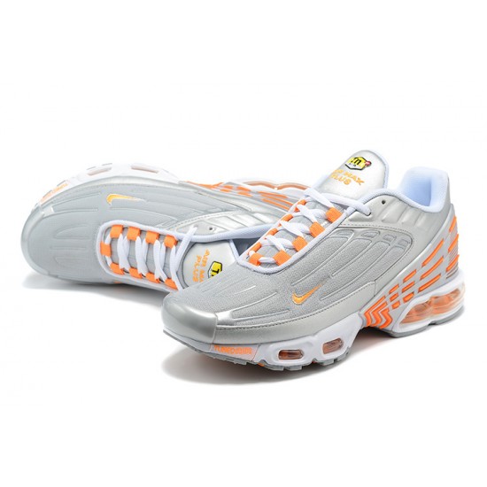 Kixify Air Max Plus 3 (M) Grey Orange and Silver Shoes