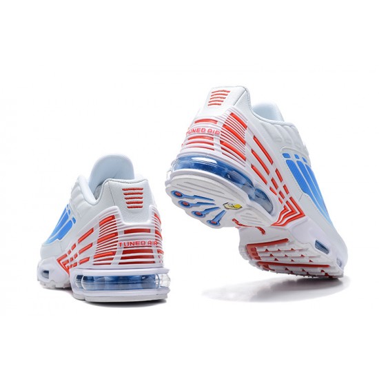 Kixify Air Max Plus 3 (M) White Blue and Red Shoes