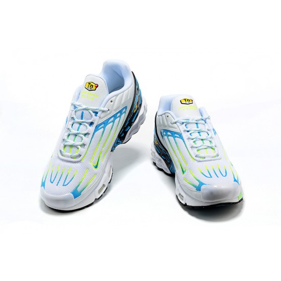 Kixify Air Max Plus 3 (M) White Blue and Yellow DV7138-100 Shoes