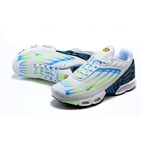 Kixify Air Max Plus 3 (M) White Blue and Yellow DV7138-100 Shoes