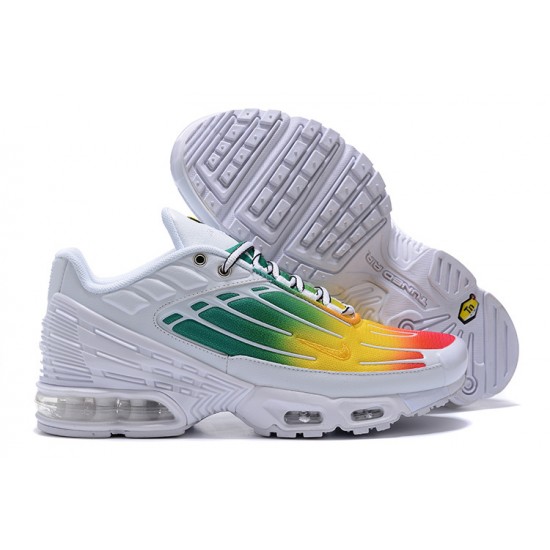 Kixify Air Max Plus 3 (M) White Green and Yellow Shoes