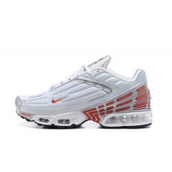 Kixify Air Max Plus 3 (M) White Red and Silver Shoes